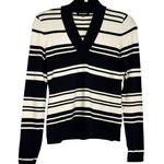 525 America Striped V-Neck Sweater Preppy Classic Size X-Small XS Photo 0