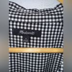 Madewell  Women's Short Sleeve V-Neck Button-Back Roomy B&W Checked Shirt,‎ S Photo 2