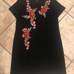 Madison Leigh Rose Appliqué Shift Dress Photo 1