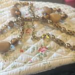 Joan Rivers  gorgeous animal print necklace. The beads are wooden.​ Photo 5