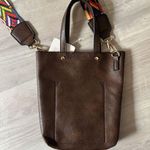Brown crossbody bag with reversible strap, NWT Photo 2
