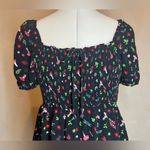 Hot Topic  Black Mushroom Cottage Critters Smocked babydoll Dress W/Pockets|Sz:MD Photo 1