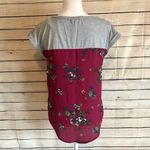Rewind  Colorblock Floral Capped Sleeve Blouse Size Small Photo 4