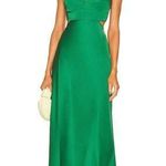 ALC Frank A.L.C. Blakely Cutout Satin Dress Spruce Green Photo 0