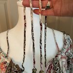 Nanif off the shoulder paisley floral stripe print mini dress. Size M Photo 1