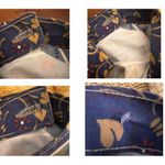 Vintage 90s Vivaldi Jeanswear Cullotte Skirt Size 14 Floral Wrap USA Hip… Blue Photo 11