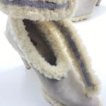 Chloé Chloe Womens Ethereal Pump Shearling-Trimmed Suede Pumps Ankle Strap Size 5.5 Photo 12