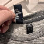 Adidas  Women's Tank‎ Top Large Grey Side Slits High Neck French Terry Material Photo 6