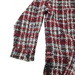 Faith Connexion Red Wool Tweed Shirt Jacket Size: S Size M Photo 3