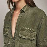 AG Adriano Goldschmied AG Anson Tencel And Linen Blend Top size xs Photo 1