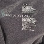 Victoria's Secret  Rhinestone Heather Gray Logo Glitter Heart Vneck SS Shirt XS Photo 3