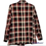 H&M Straight Cut Double Breasted Plaid Jacket With Notch Lapels Size 10 Photo 3
