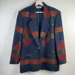 Vtg Westbound Sz L ? Blazer Jacket Southwest Aztec Print Pattern Single Button Size L Photo 1