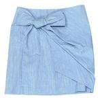 Loft NWT ANN TAYLOR Coastal Blue Pencil Skirt Bow Front Back Zip Lined Sz 2 XS Photo 6