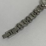 Hallmark  women’s watch silver tone 24mm round quartz analog adjustable running Photo 4