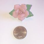 Vintage Delicate Bone China Flower Boho Brooch Shoulder Pin Photo 1
