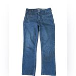 Maeve Anthropologie  Blue Cropped Straight Jeans Denim Size 28 High Rise Photo 6