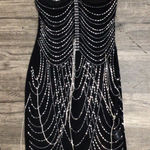 Black Dress with Silver Embellishments Photo 0