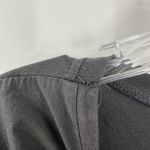 ZARA Dark Grey Ruffle Poplin Pullover Tunic Mini Dress Women's Size Small Photo 3