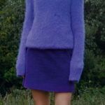 Ganni Purple Corduroy Mini Skirt Photo 0
