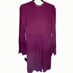 Essentials A.B.S V Neck Plum XL Midi Casual Dress Photo 1