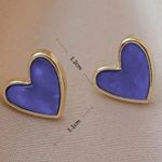Womens heart earrings Photo 3