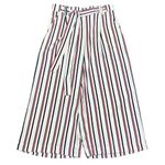 ZARA  Trafaluc Collection Cropped Wide Leg Striped America Pants Medium Photo 1