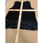 J.Crew women's Size M Sleeveless Blouse Pullover Black V-Neck Photo 9