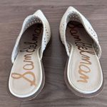 Sam Edelman Lillianna Slip-On Leather Heel Mules Ivory Pointed Toe Size 8.5 Photo 3