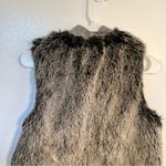 Three Dots  Faux Fur Vest Gray Photo 9