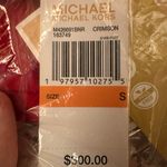 Michael Kors NWT Hooded 450 Fill Power Longline Puffer Jacket S Crimson Photo 4