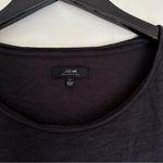 joe's jeans JOE’S Collection Black Crew Neck Tee Shirt Lightweight Semi Sheer Small Photo 2