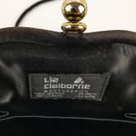 Liz Claiborne Vintage Y2K Black Velvet Purse Bag Womens One Size Photo 13
