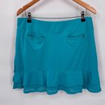 Tail Tennis Golf Skort Womens Large Green Blue Polyester Sheer Trim Pockets Photo 3