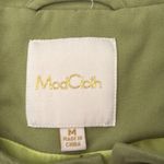 Modcloth Spring Pea Green Sleeveless Button Up Belted Trench Dress Photo 2