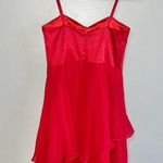 Gunne Sax [Jessica McClintock for ] Ruffle Hem Red Holiday Dress- Size 1 Photo 1