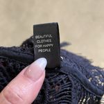 Indah  Kera Lace Up Back Cropped Lace Tank in Black Size Medium Photo 6