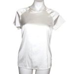 EXPRESS Silky Tops Burgundy Ivory Size Medium Pullover Popover TWO SHIRTS Photo 1