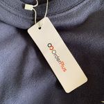 Order Plus Navy Sweatshirt Rainbow Stripe Sun Embroidered Pullover XL NWT Blue Photo 3