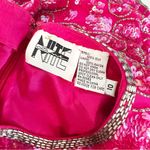 Vintage‎ Niteline Hot Pink Sequin Silk Party Dress Size 10 Holiday Party 80s Photo 6
