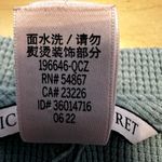 Victoria's Secret  Pajama Top Henley Thermal Pullover Crewneck Green Small Photo 3