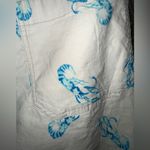 Anthropologie MAEVE by  The Colette Lobster Print Cropped Wide Leg Pants in Ivory Photo 3