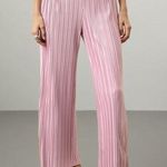 ATLEIN COLLECTIVE Pink Pleated Texture Mauve Plisses Flowy Pants Size 12 Photo 0