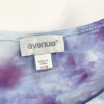 Avenue  Plus‎ Size 26W 28W Top Handmade Tie Dye Tank Sleeveless Blue Purple 769 Photo 2