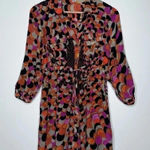 Trinity Anthropologie 100% Silk Tie Waist Mini Dress/Tunic Size Small Photo 0