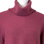 New York & Company Sweater Turtleneck Long Sleeve Tunic Pink Women’s Size XL Photo 8