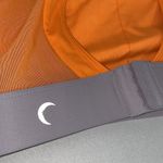 Zyia  Orange Key Hole Mack Multi Clasp Mesh Sports Bra Size Small Photo 3