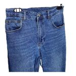 Reformation  High Rise Straight Whiskering Zipper Blue Jeans Laguna Wash Size 28 Photo 1