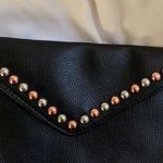 B-low the Belt  Black Studded Clutch Leather WRISTLET Purse NEW Photo 1