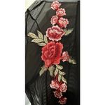 Rue 21  Women's/Junior's Black Long Mesh Floral Short Sleeve Kimono Size S‎ Photo 2